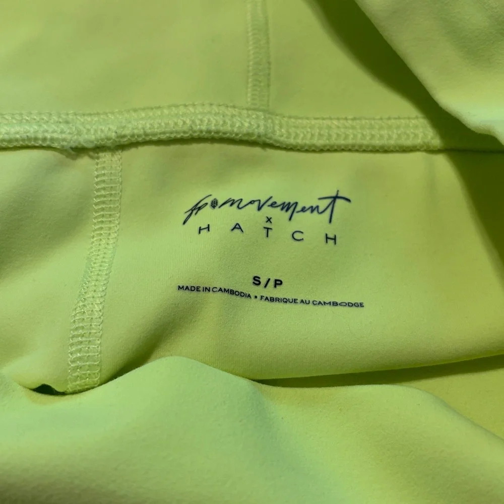 Free People Movement x Hatch Never‎ Better Neon Athletic Maternity Shorts Small